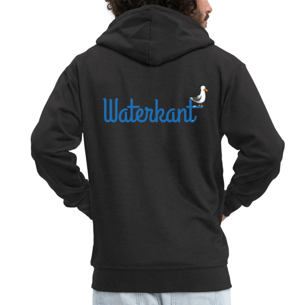 Männer Premium Kapuzenjacke - Waterkant - Schwarz