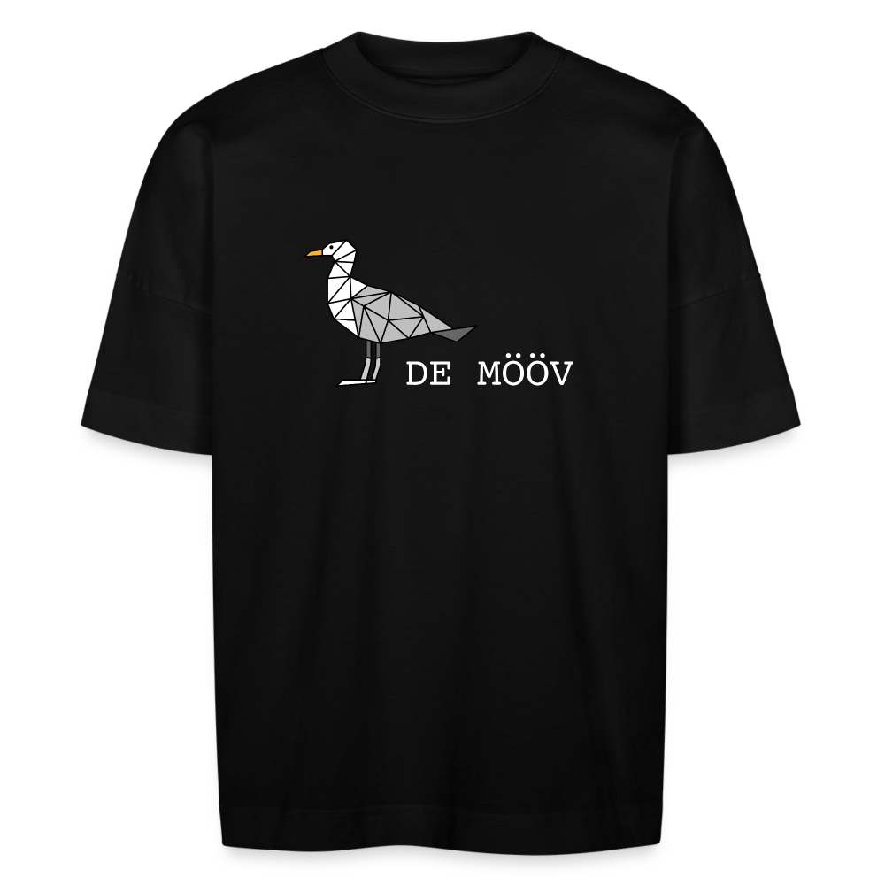 Unisex Oversize Bio-T-Shirt - de Mööv (weiss) - Schwarz
