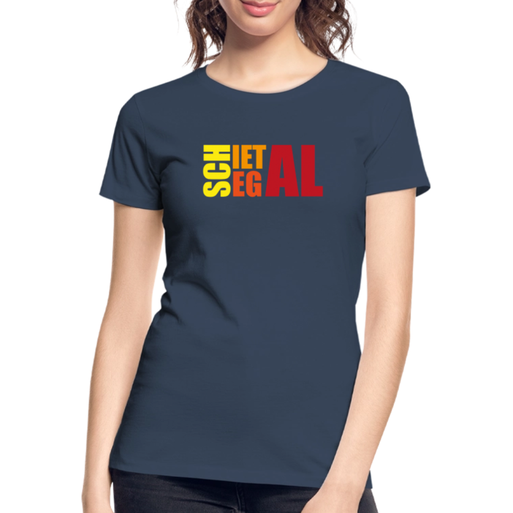 Frauen Premium Bio T-Shirt - Schietegal - Navy