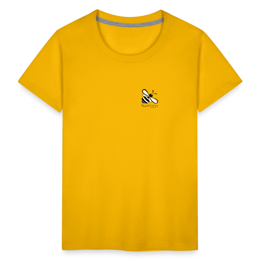 Kinder Premium T-Shirt - Plüschmoors - Sonnengelb