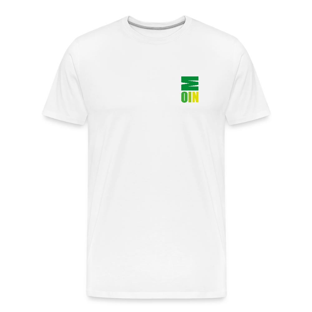 Männer Premium Bio T-Shirt - Moin - Weiß