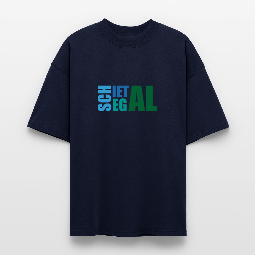 Unisex Oversize Bio-T-Shirt -Schietegal - Navy