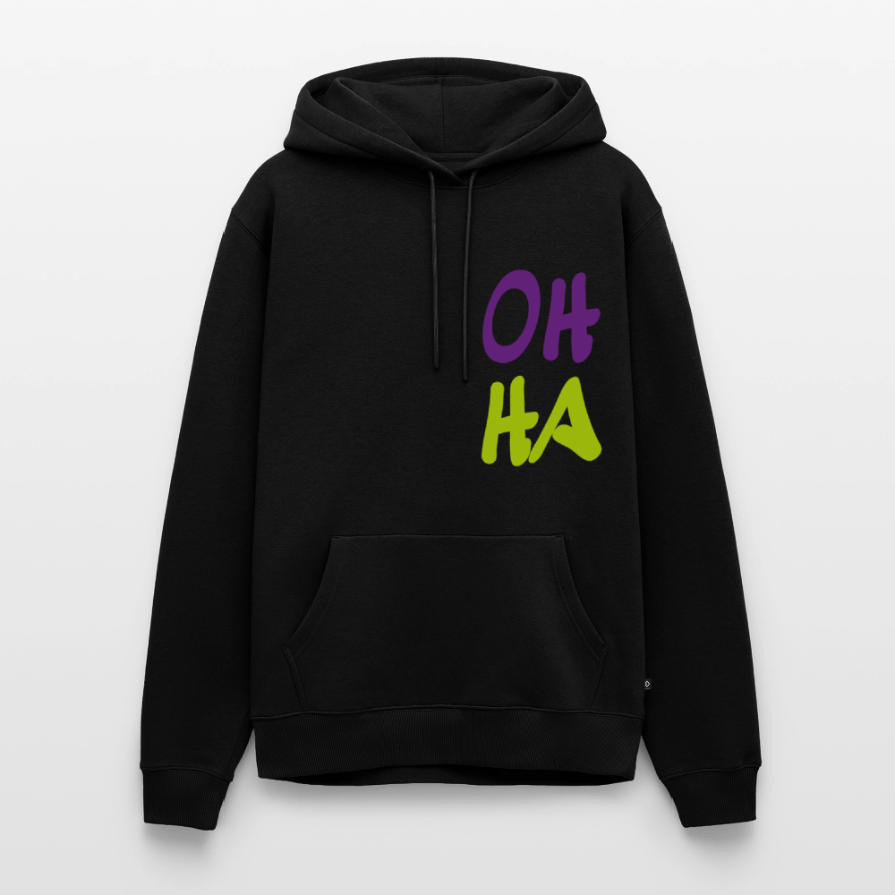 Herren Premium Hoodie - Oh ha - Schwarz