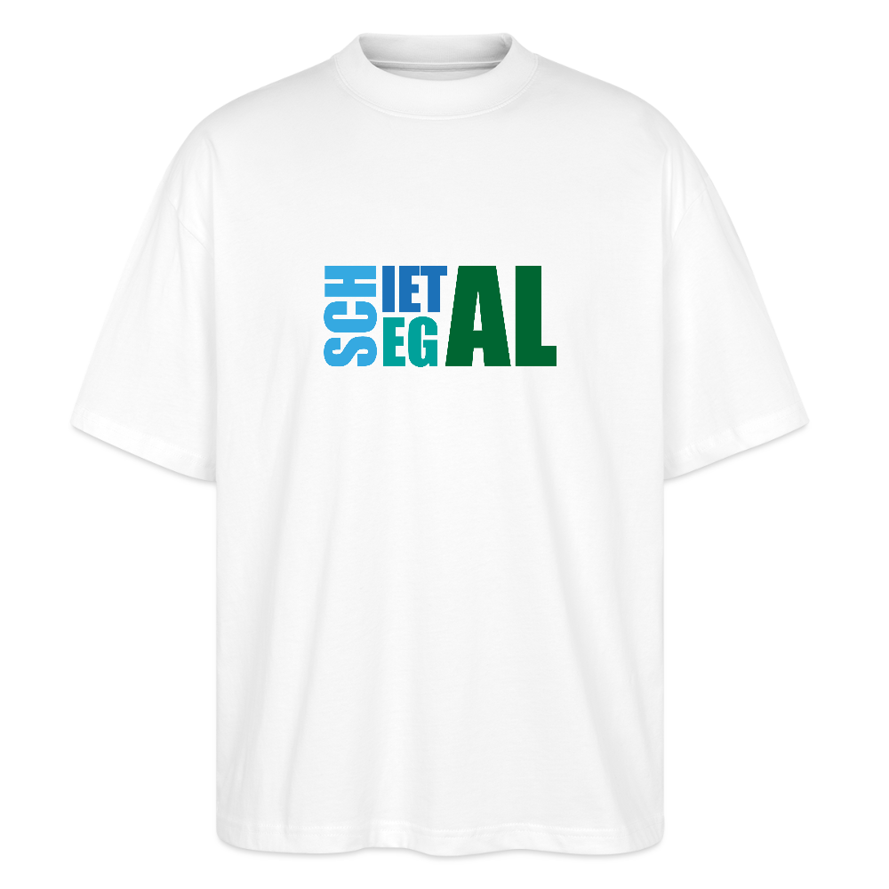 Unisex Oversize Bio-T-Shirt -Schietegal - Weiß
