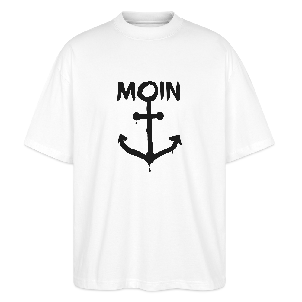 Unisex Oversize Bio-T-Shirt - Moin Anker - Weiß
