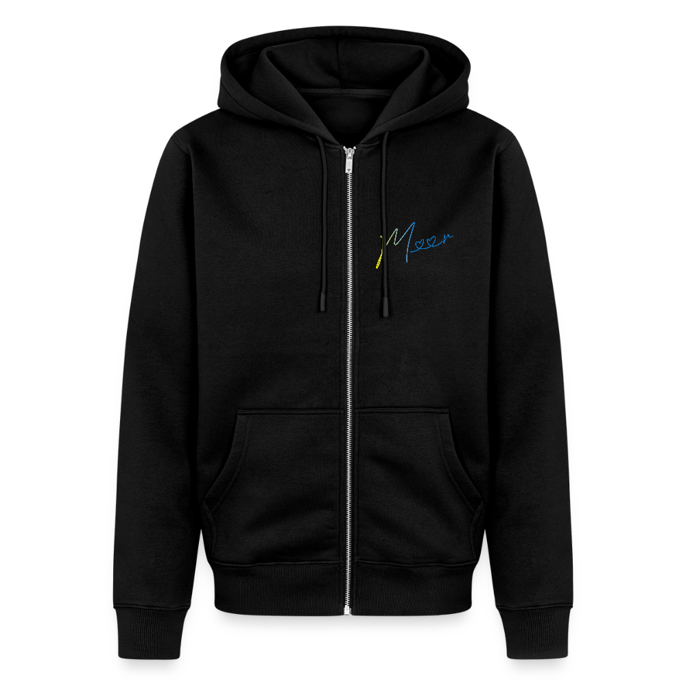Männer Premium Kapuzenjacke - Meer - Schwarz