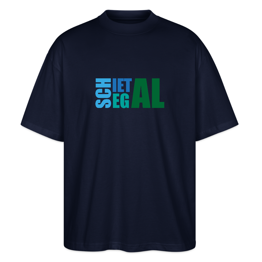 Unisex Oversize Bio-T-Shirt -Schietegal - Navy