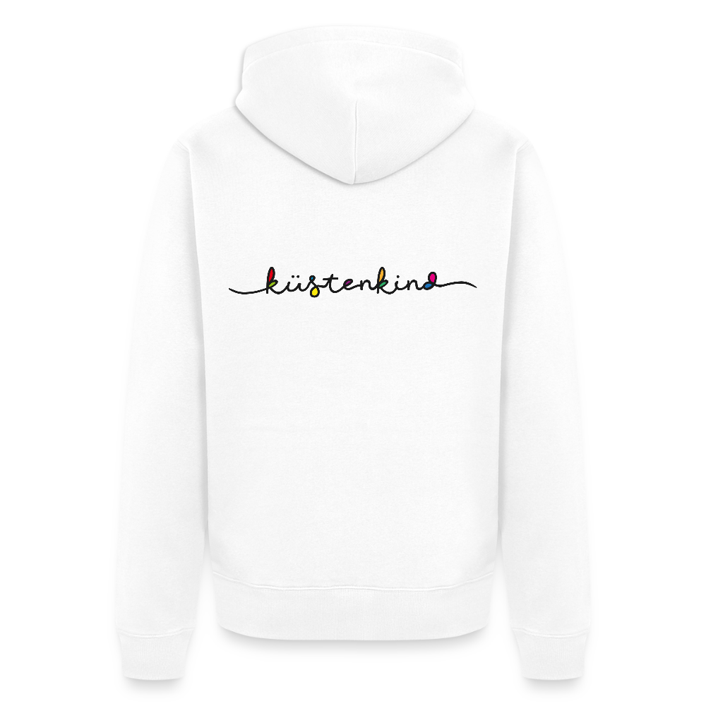 Herren Premium Kapuzenjacke - Küstenkind - Weiß