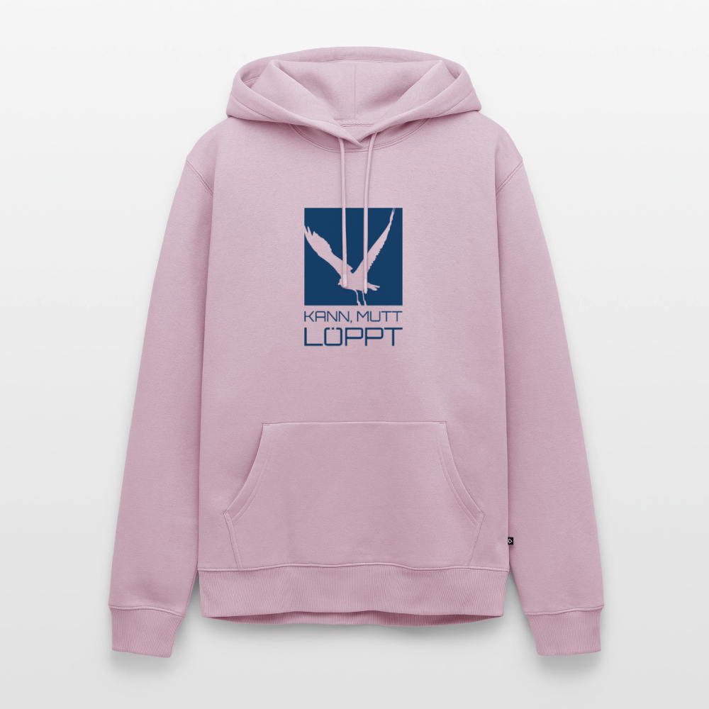 Herren Premium Hoodie - kann, mutt, löppt - Altrosa