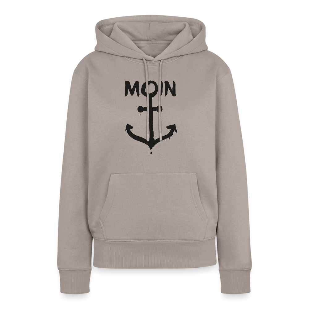 Damen Premium Hoodie - Moin Anker - Taupe