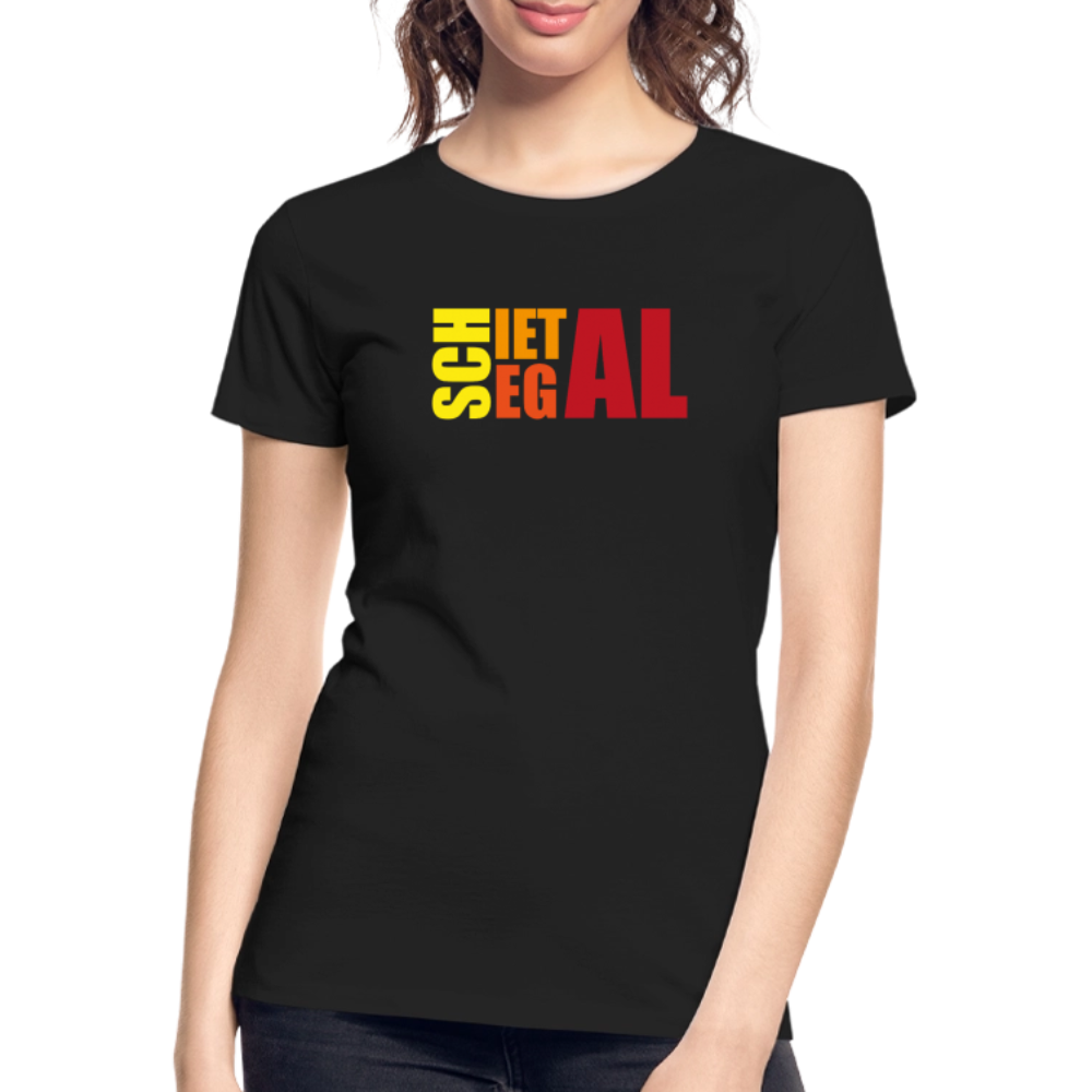Frauen Premium Bio T-Shirt - Schietegal - Schwarz
