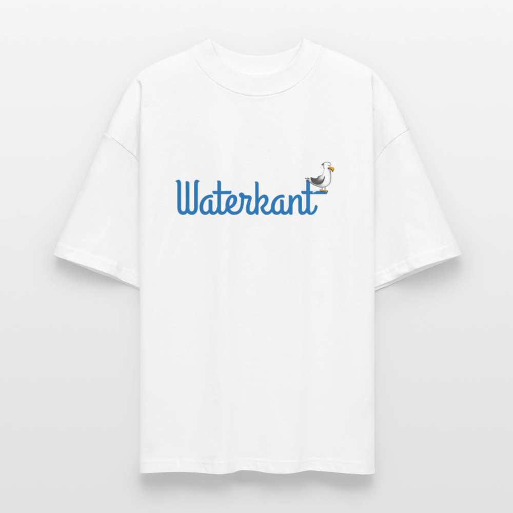 Unisex Oversize Bio-T-Shirt - Waterkant - Weiß