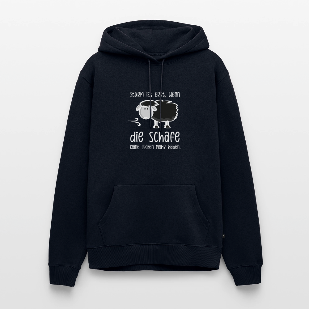 Herren Premium Hoodie - Schaf (weiss) - Navy