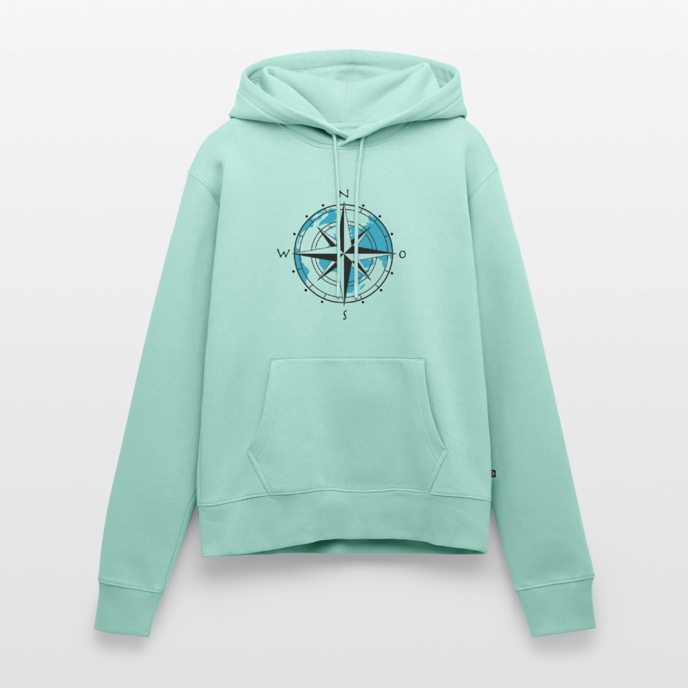 Damen Premium Hoodie - Kompass - Mint