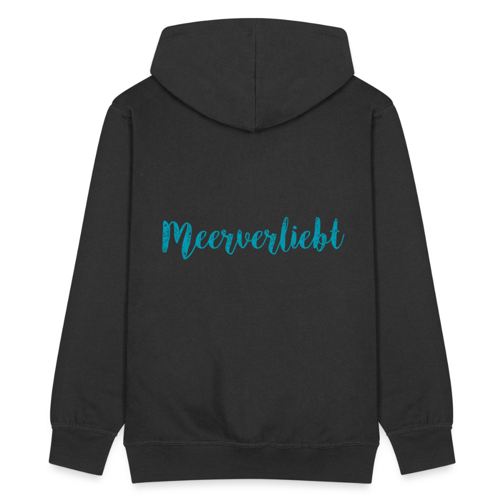 Herren Premium Kapuzenjacke - Meerverliebt - Schwarz