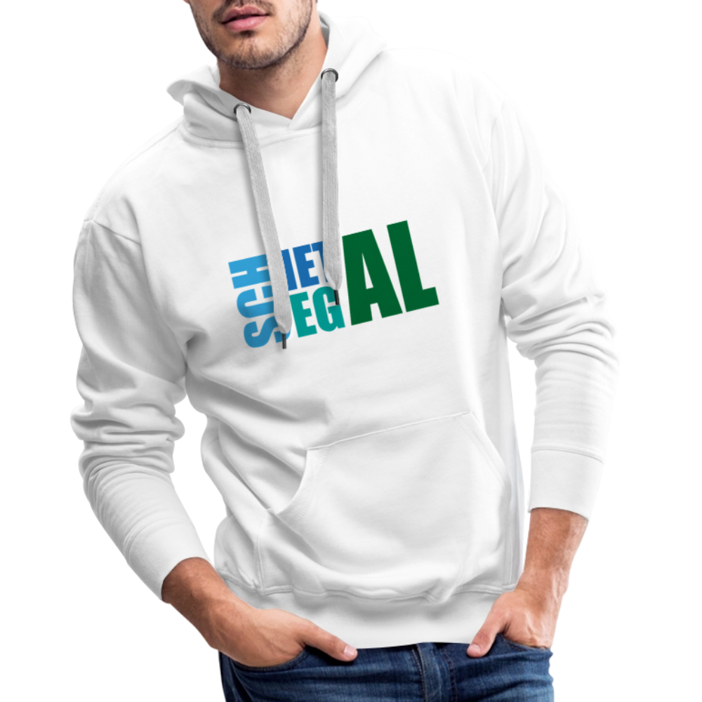 Männer Premium Hoodie - Schietegal - Weiß