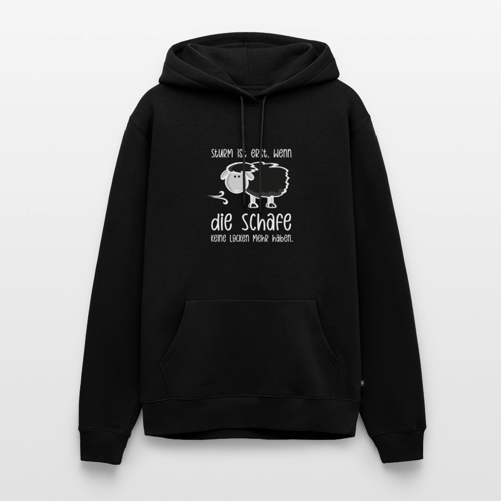 Herren Premium Hoodie - Schaf (weiss) - Schwarz