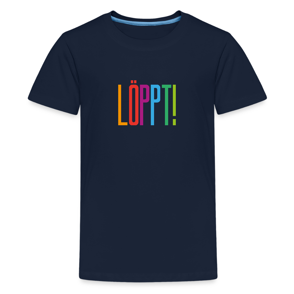 Teenager Premium T-Shirt - Löppt! - Navy