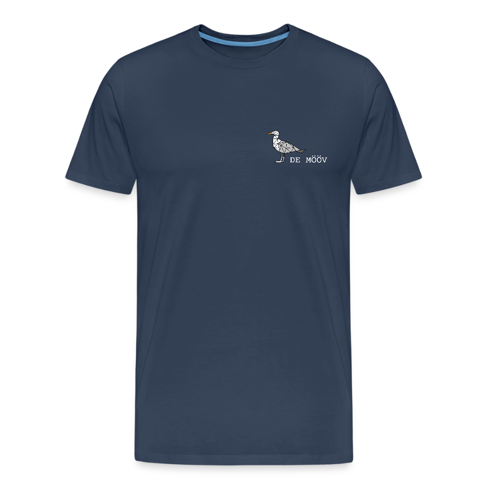 Männer Premium Bio T-Shirt - de mövv (weiss) - Navy