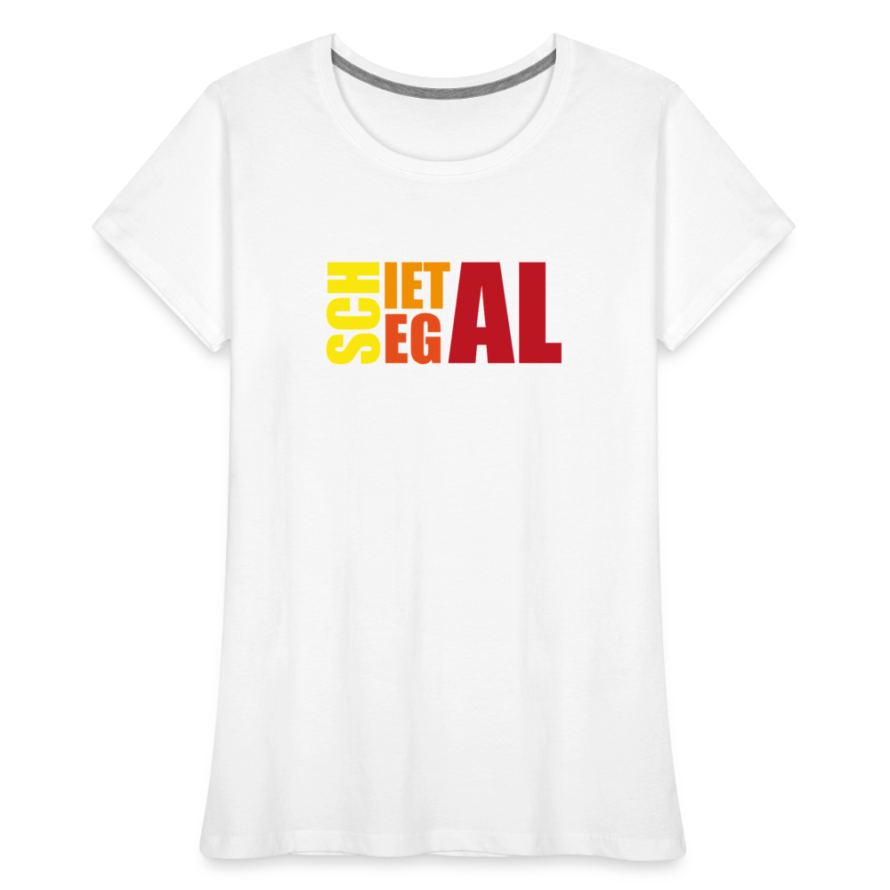 Frauen Premium Bio T-Shirt - Schietegal - Weiß