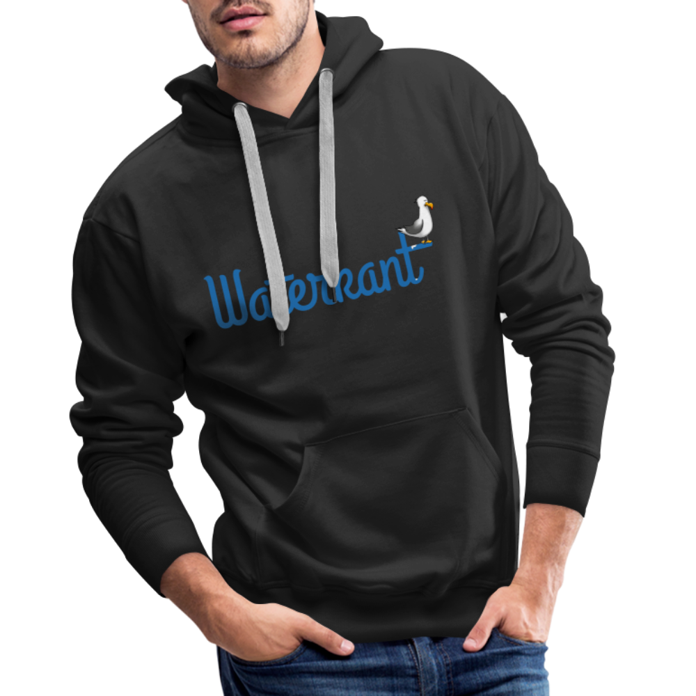 Männer Premium Hoodie - Waterkant - Schwarz