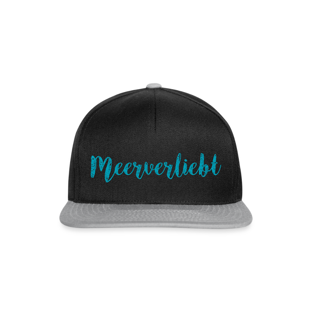 Snapback Cap - Meerverliebt - Schwarz/Grau
