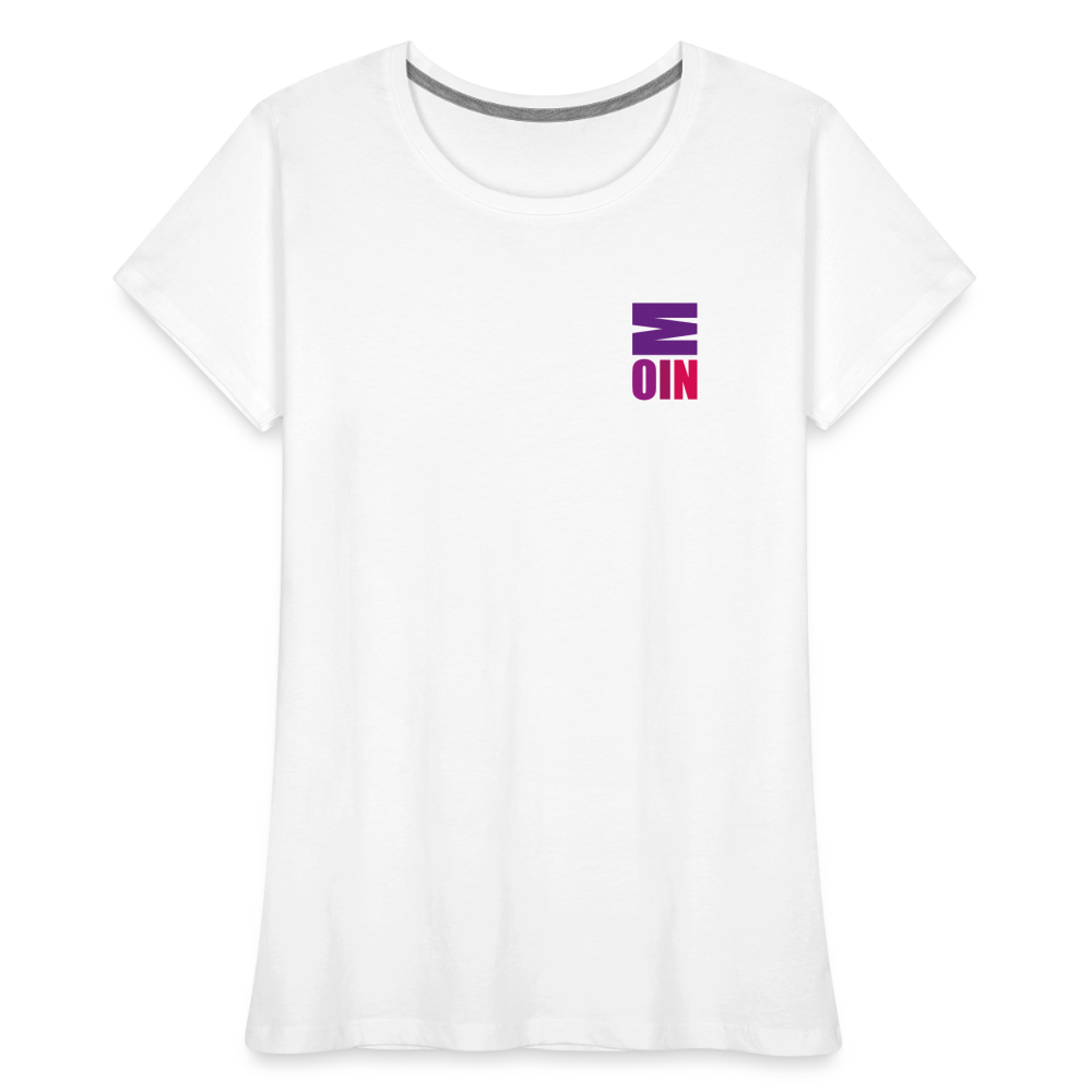 Frauen Premium Bio T-Shirt - Moin - Weiß