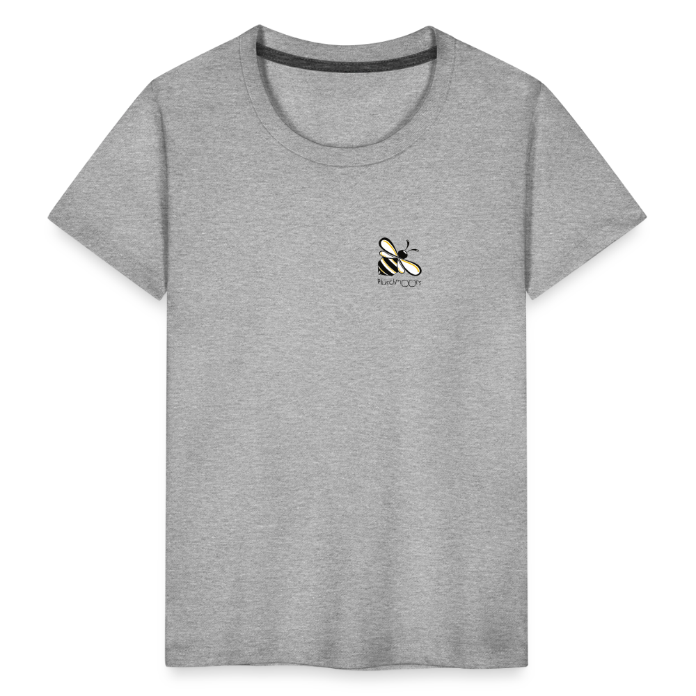 Kinder Premium T-Shirt - Plüschmoors - Grau meliert