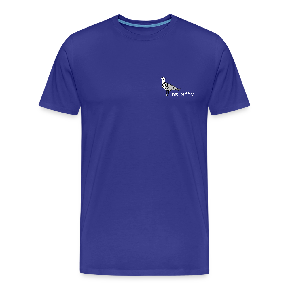 Männer Premium Bio T-Shirt - de mövv (weiss) - Königsblau