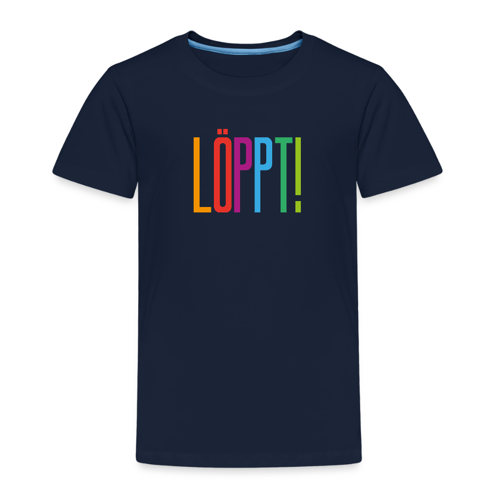 Kinder Premium T-Shirt - Löppt! - Navy