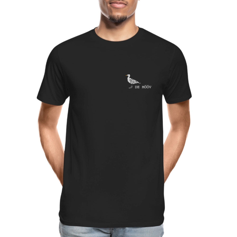 Männer Premium Bio T-Shirt - de mövv (weiss) - Schwarz