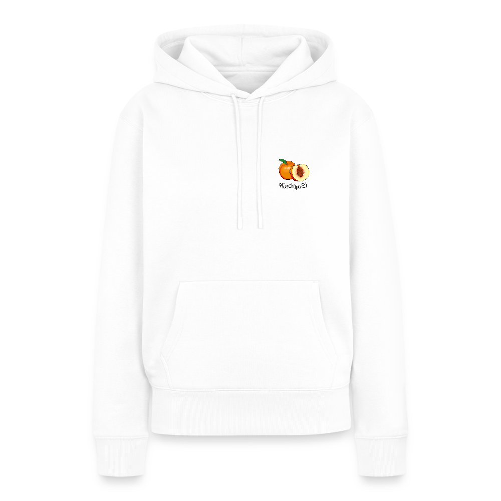 Damen Premium Hoodie - Plüschappel - Weiß