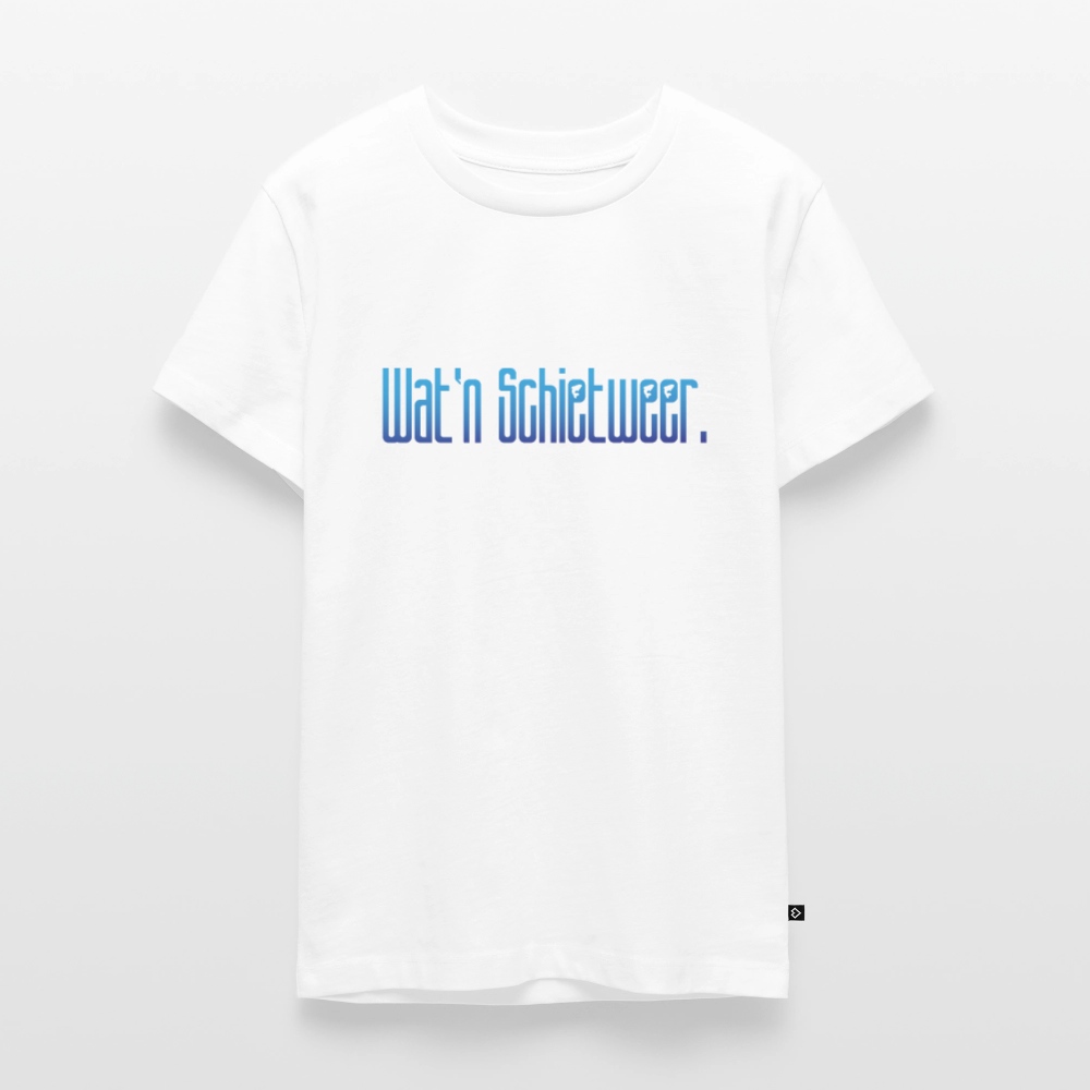 Teenager Premium T-Shirt - wat'n Schietweer - Weiß
