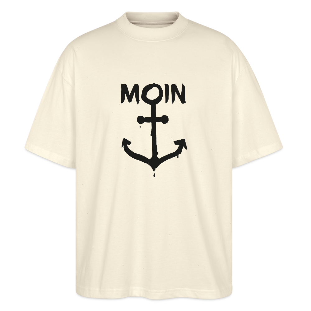 Unisex Oversize Bio-T-Shirt - Moin Anker - Weißgrau