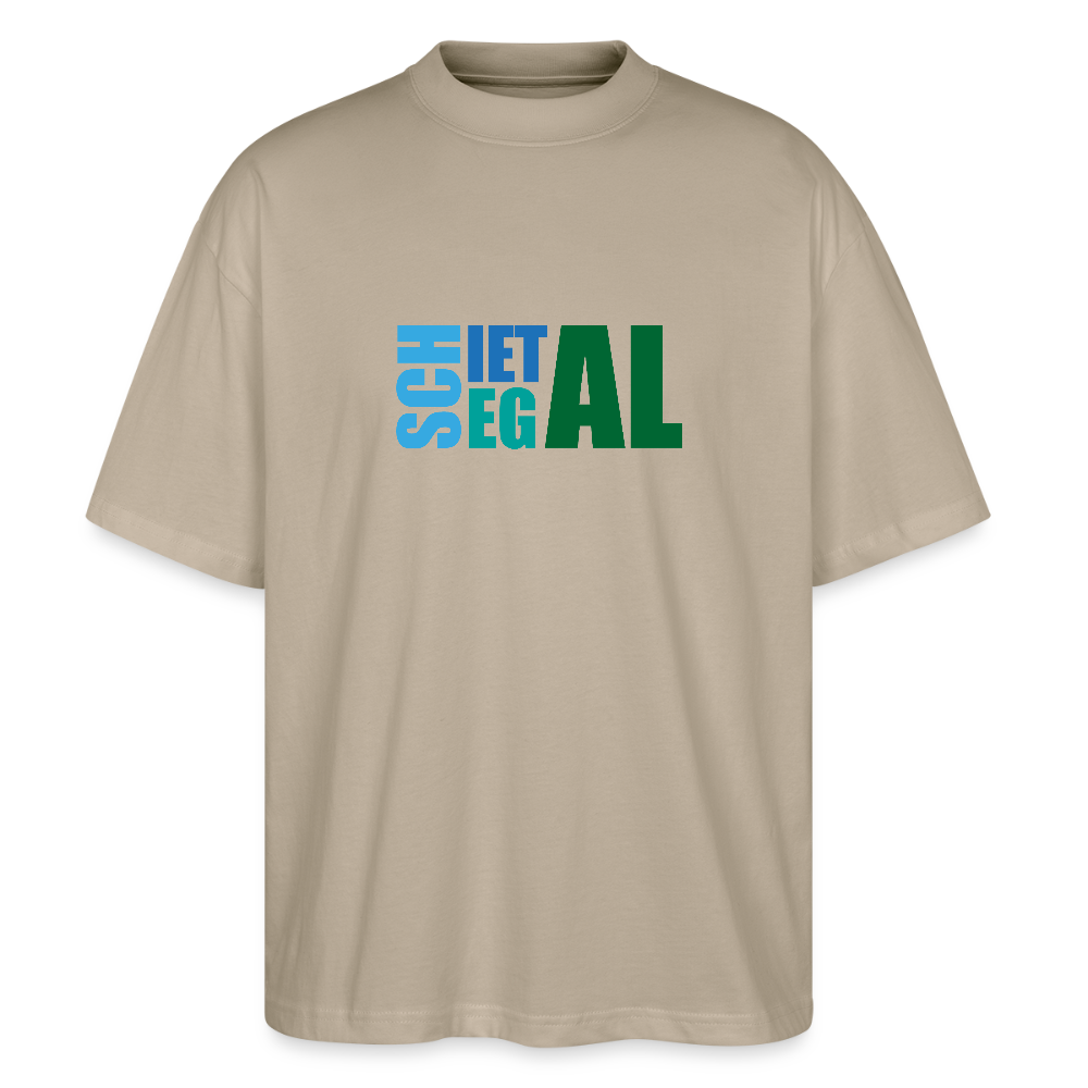 Unisex Oversize Bio-T-Shirt -Schietegal - Steingrau