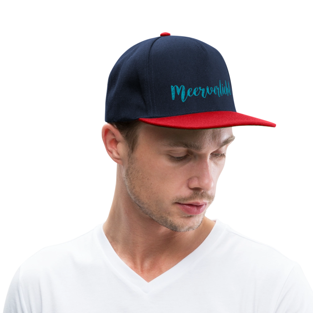 Snapback Cap - Meerverliebt - Navy/Rot