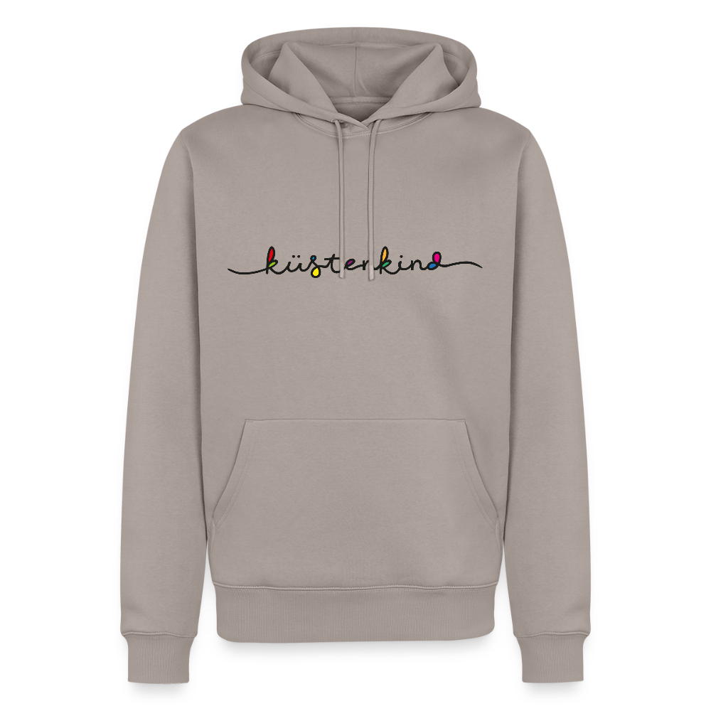Herren Premium Hoodie - Küstenkind - Taupe
