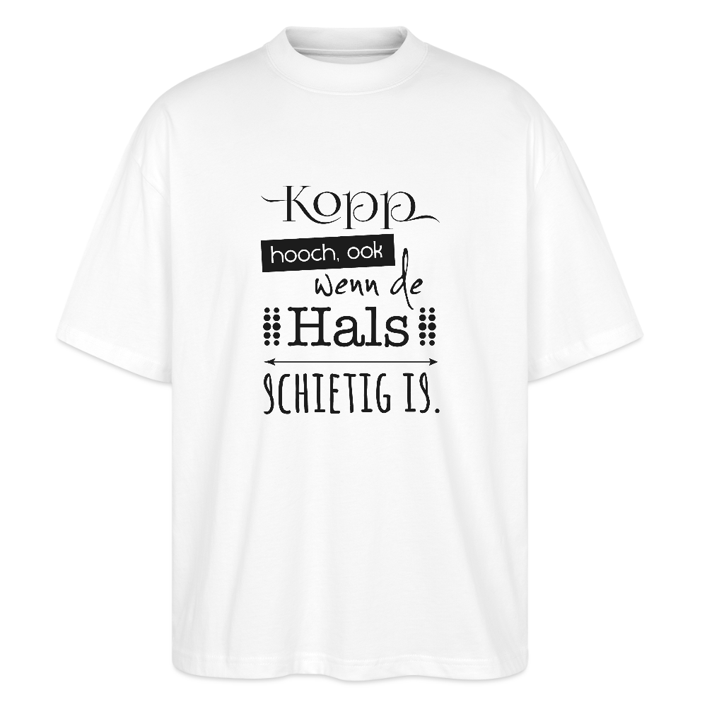 Unisex Oversize Bio-T-Shirt - Kopp hooch - Weiß