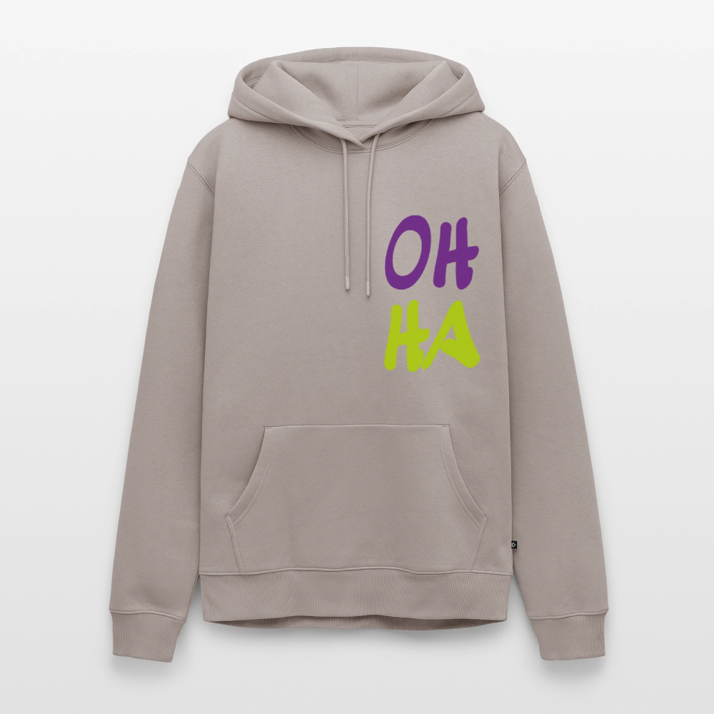 Herren Premium Hoodie - Oh ha - Taupe