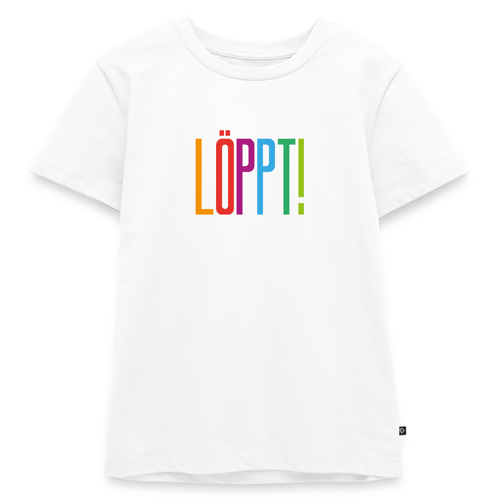 Kinder Premium T-Shirt - Löppt! - Weiß