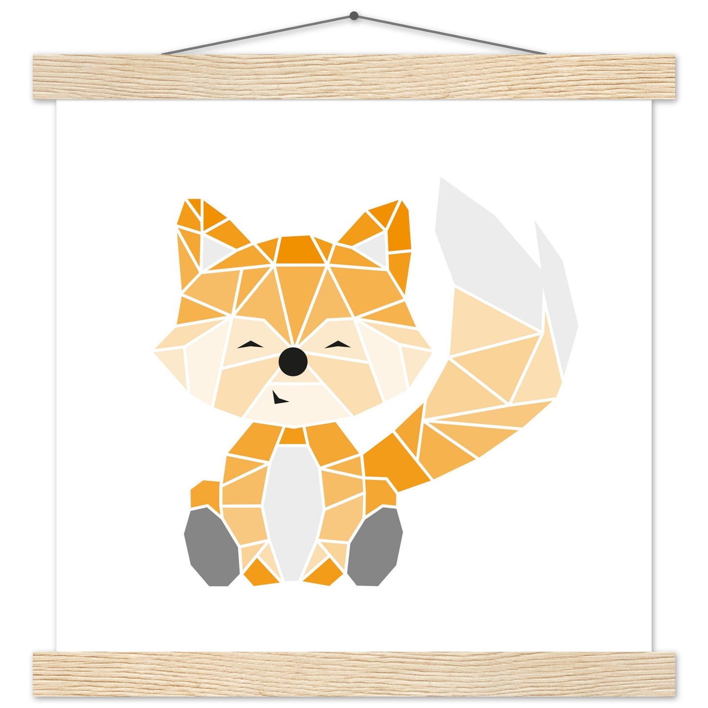 Poster Classic Matt mit Leiste - Fox geo