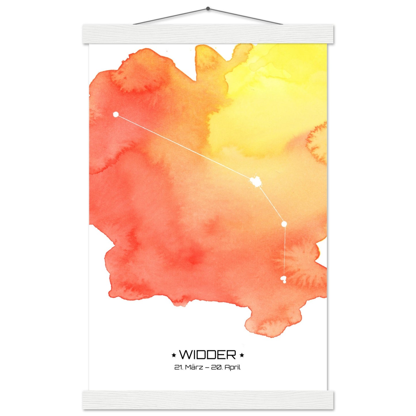 Poster Classic Matt mit Leiste - Sternzeiche Widder