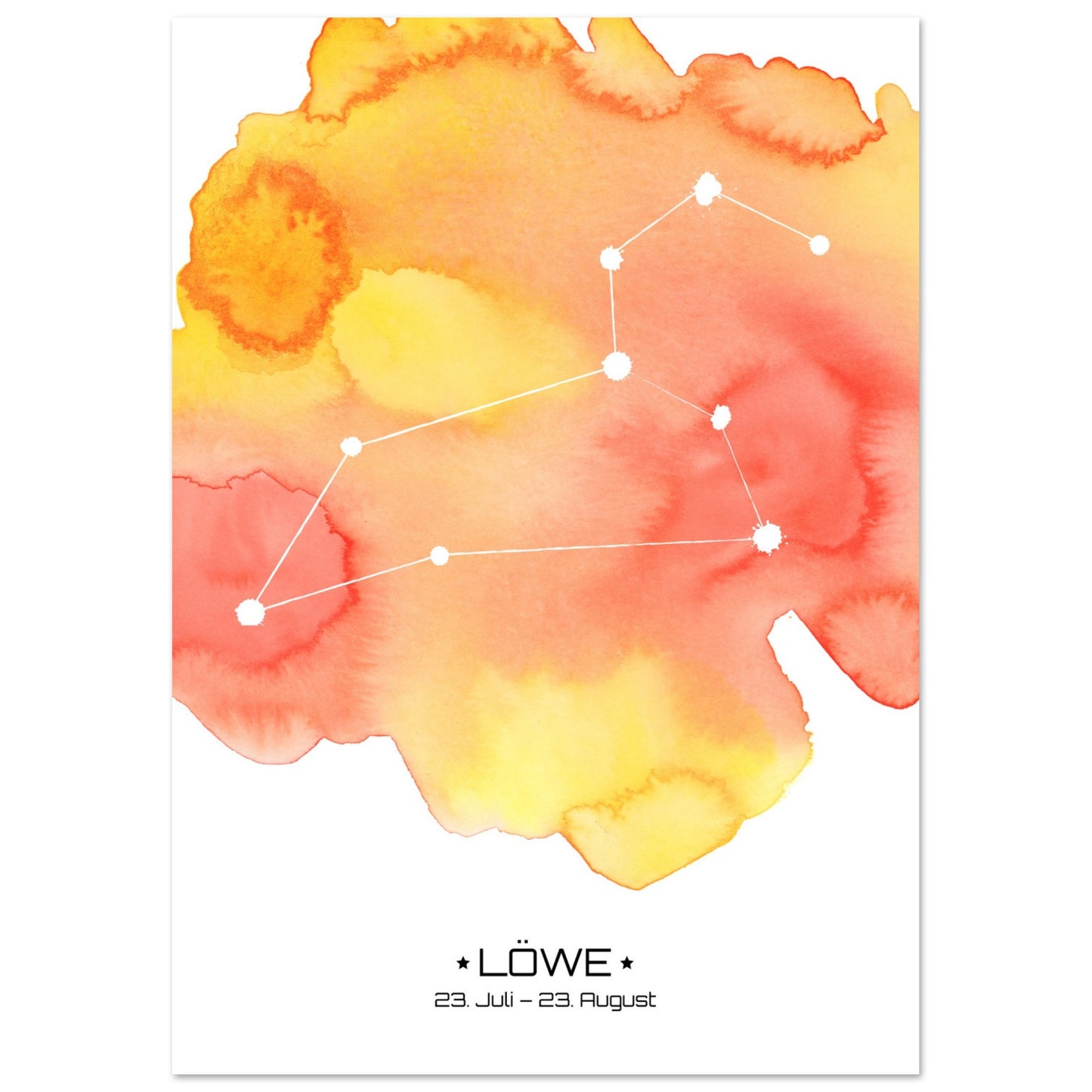 Poster Classic Matt - Sternzeichen Löwe