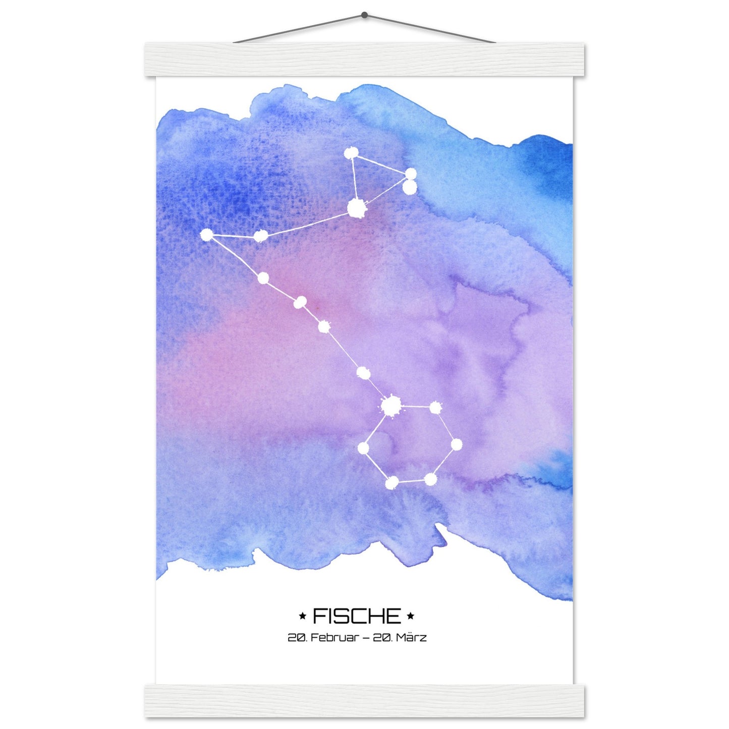 Poster Classic Matt mit Leiste - Sternzeiche Fische