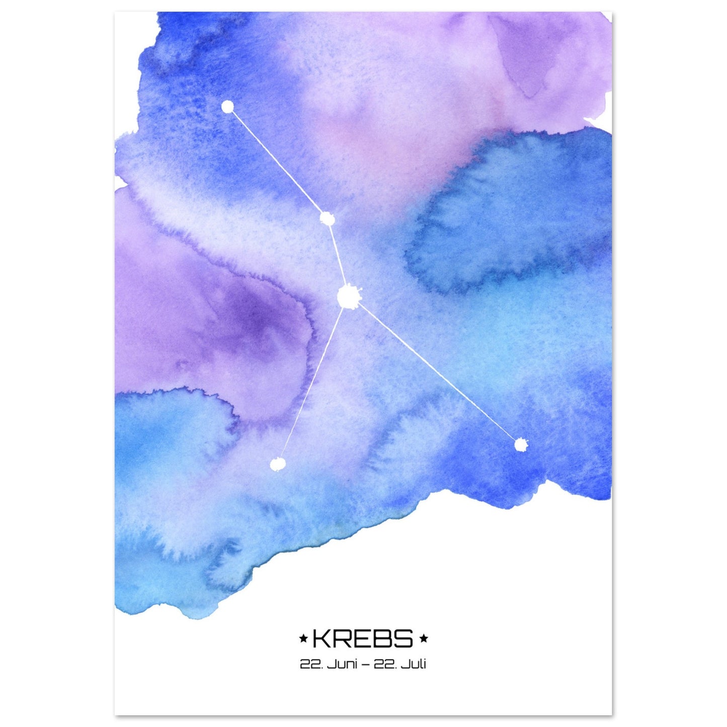 Poster Classic Matt - Sternzeichen Krebs