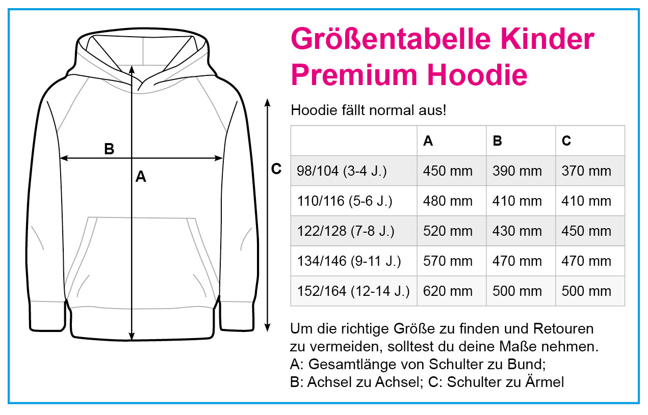 Kinder Premium Hoodie - Origami Boot (weiss)