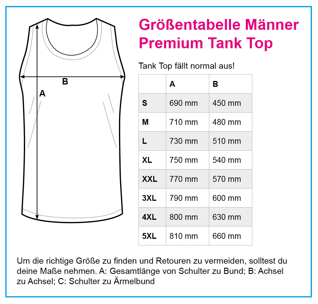 Herren Premium Tank Top - Oh ha