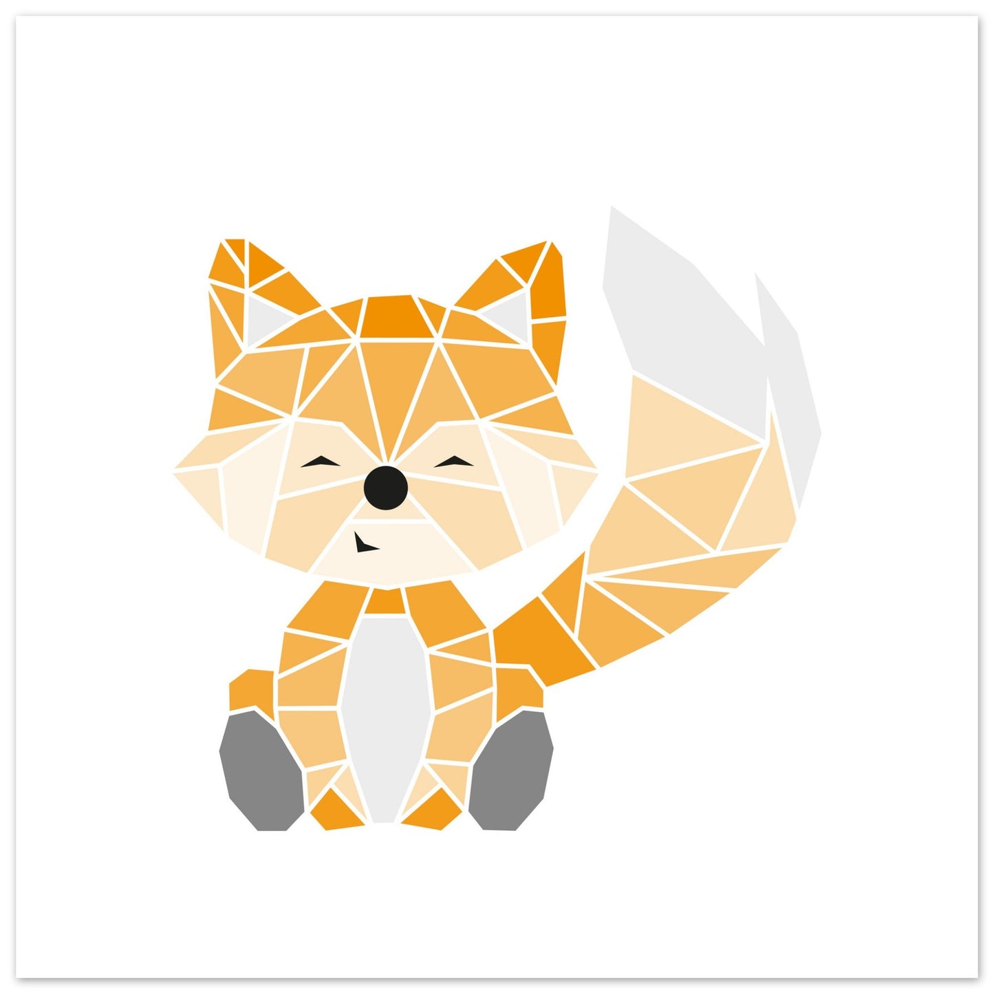 Classic Matt Poster - Fox geo