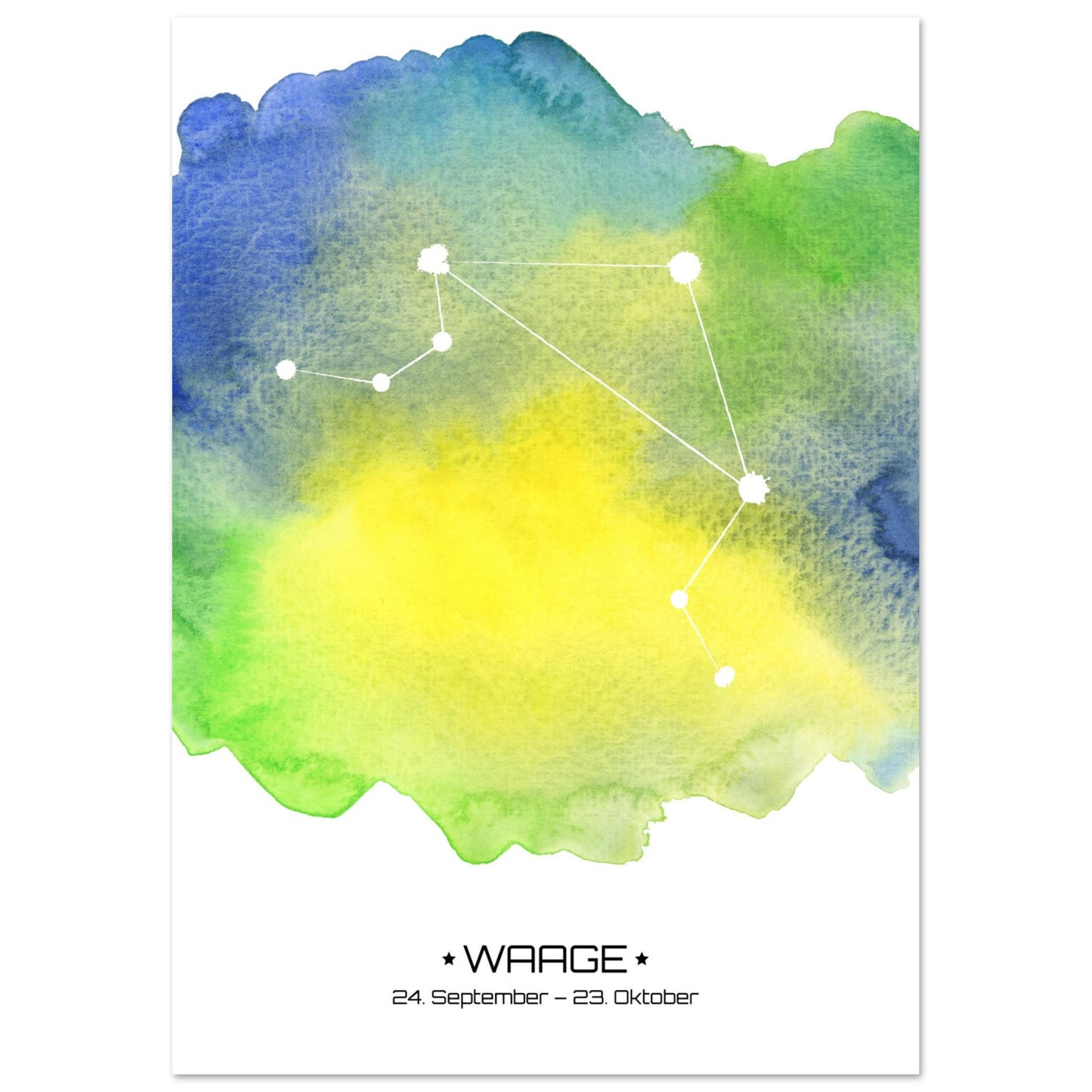 Poster Classic Matt - Sternzeichen Waage