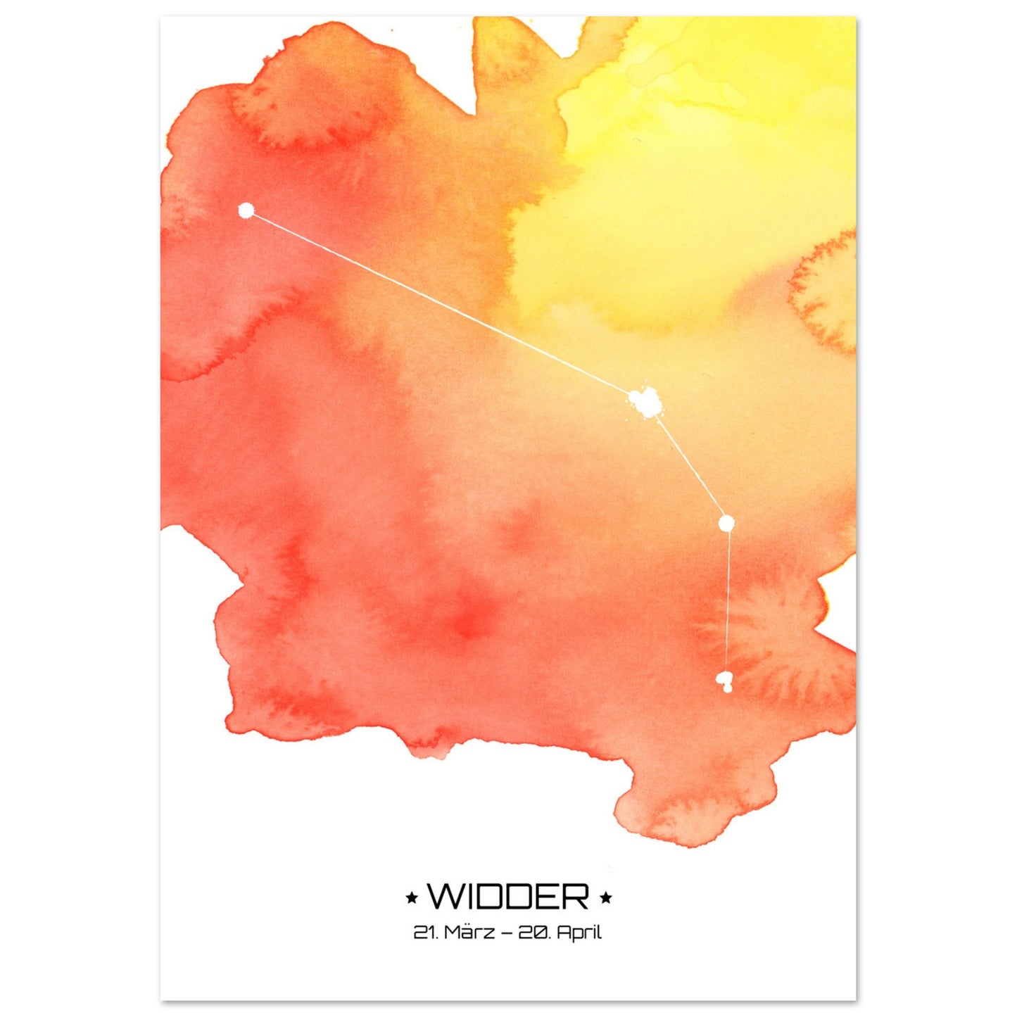 Poster Classic Matt - Sternzeichen Widder